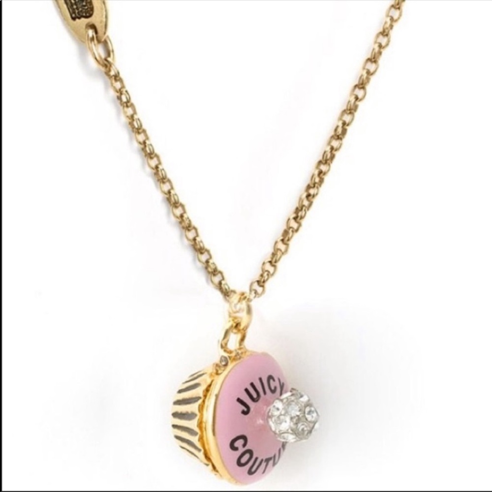 Juicy Couture Gold birthday cupcake necklace